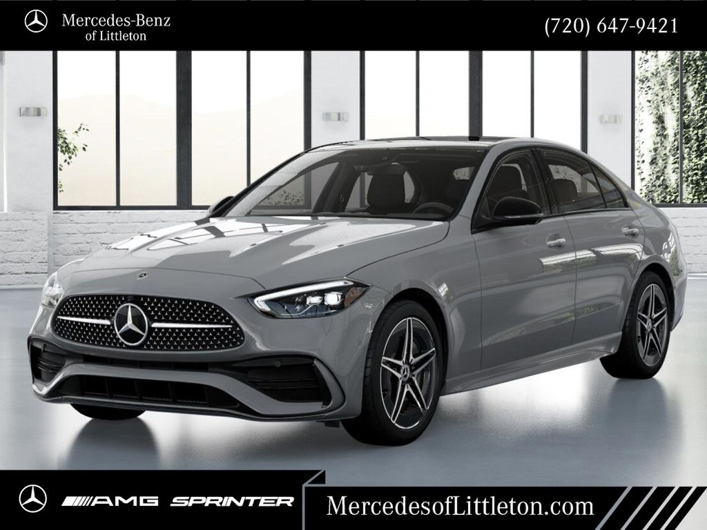 Gray (MANUFAKTUR Alpine Grey) 2026 Mercedes-Benz C-Class C 300 4MATIC Sedan All-Wheel Drive 9-Speed Automatic