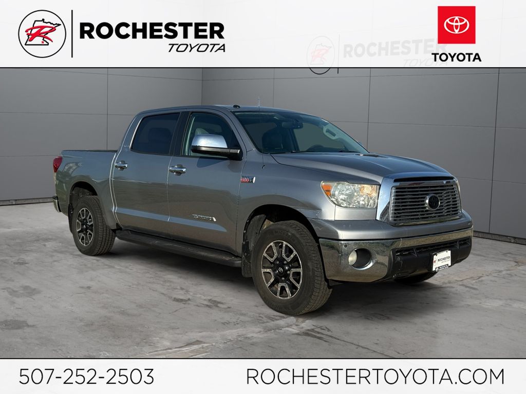 Silver Sky Metallic 2010 Toyota Tundra Limited CrewMax 5.7L 4WD Pickup Truck Four-Wheel Drive 6-Speed Automatic