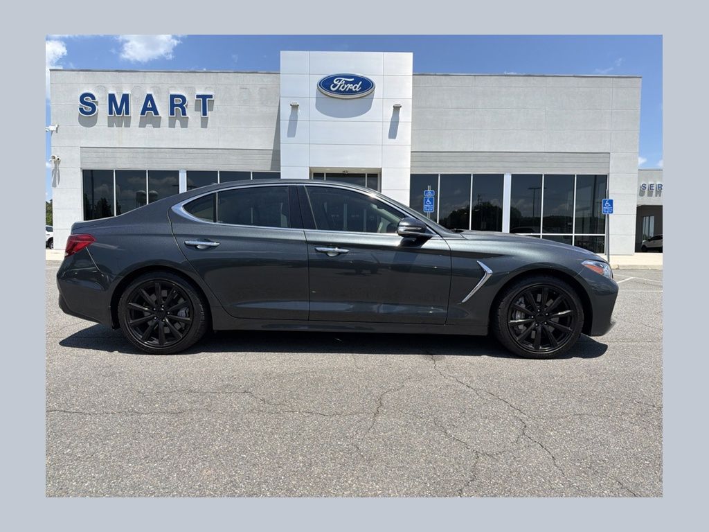 Black / Forest Green 2019 Genesis G70 3.3T Design RWD Sedan Rear-Wheel Drive 8-Speed Automatic