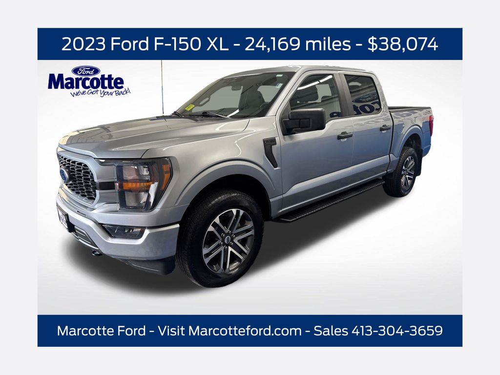 Silver Metallic 2023 Ford F-150 Pickup Truck Four-Wheel Drive Automatic