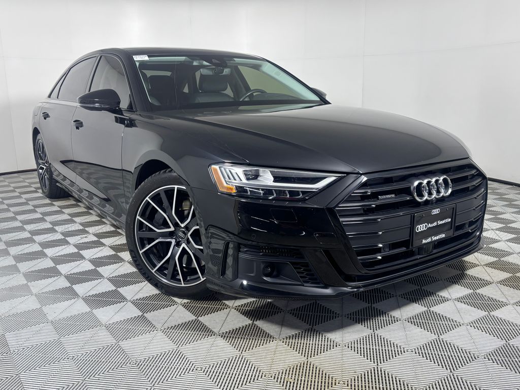 Black Metallic 2020 Audi A8 Sedan All-Wheel Drive 8-Speed Automatic