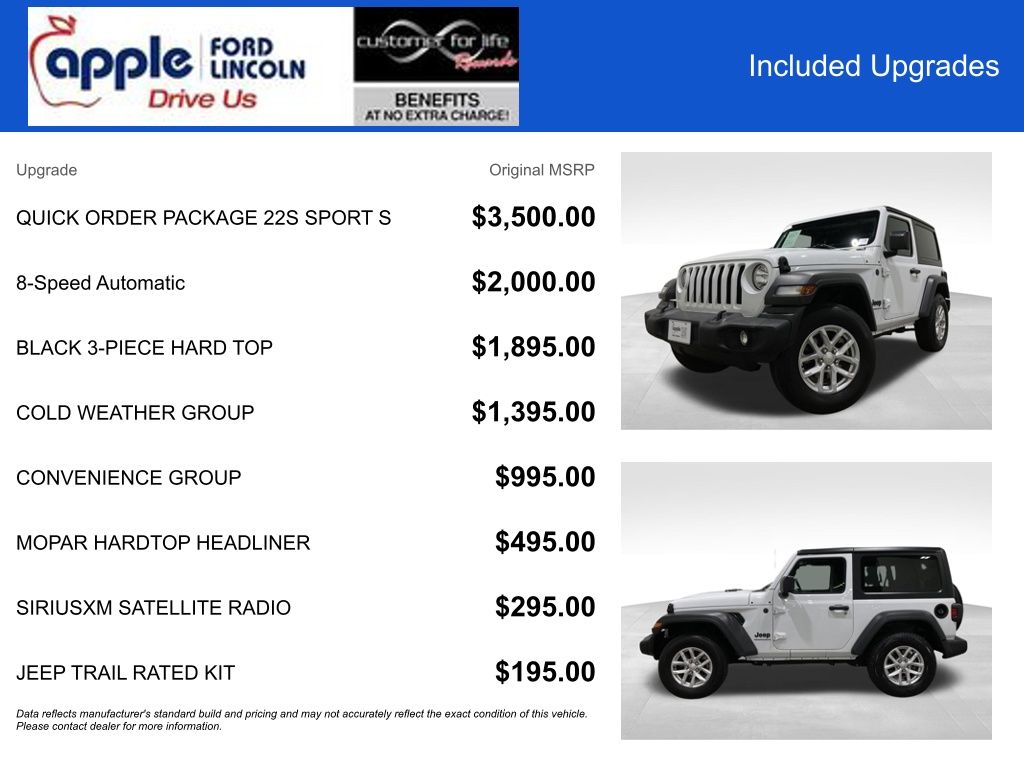 2023 Jeep Wrangler 2-Door Sport S 4x4