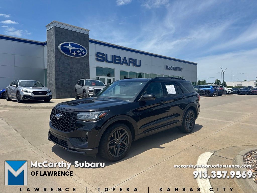 Black Metallic 2025 Ford Explorer SUV / Crossover All-Wheel Drive Automatic