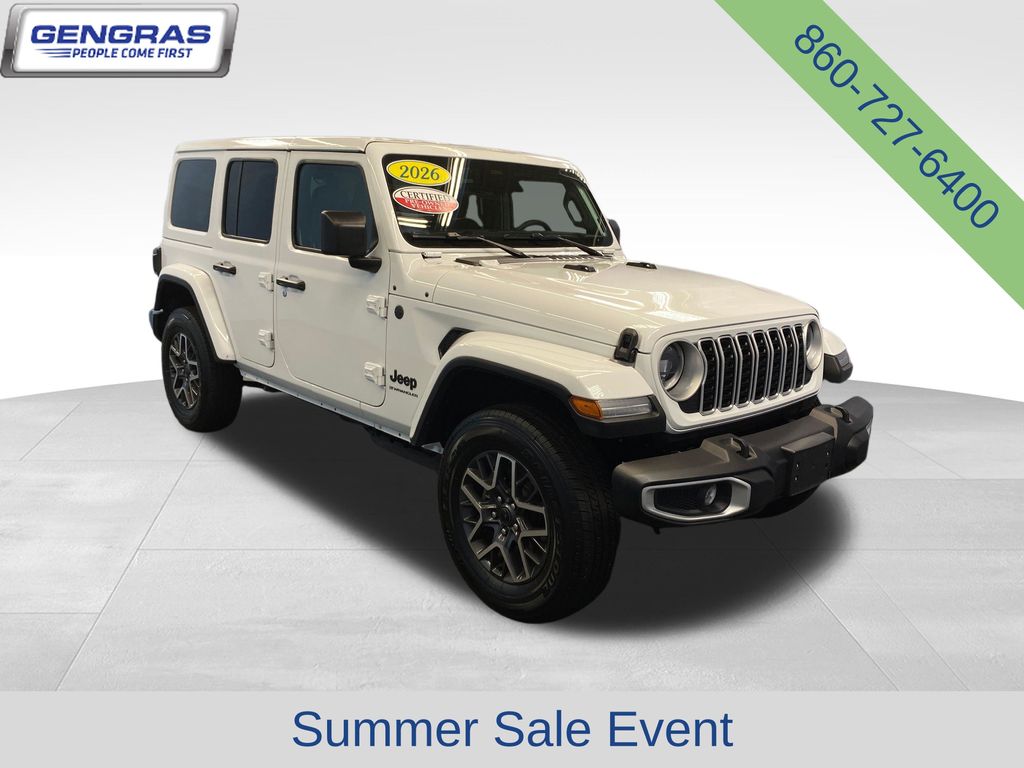 Bright White Clearcoat 2026 Jeep Wrangler SUV / Crossover Four-Wheel Drive 8-Speed Automatic