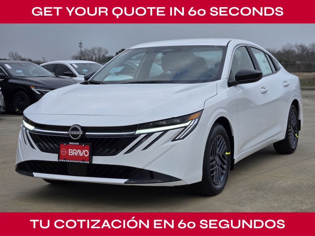 2026 Nissan Sentra SV White at South Houston Nissan