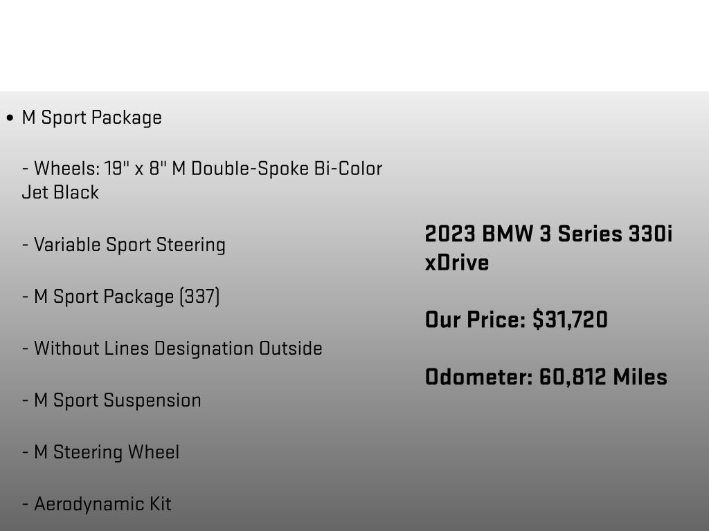 2023 BMW 3 Series 330i xDrive Gray at Rochrich Mazda