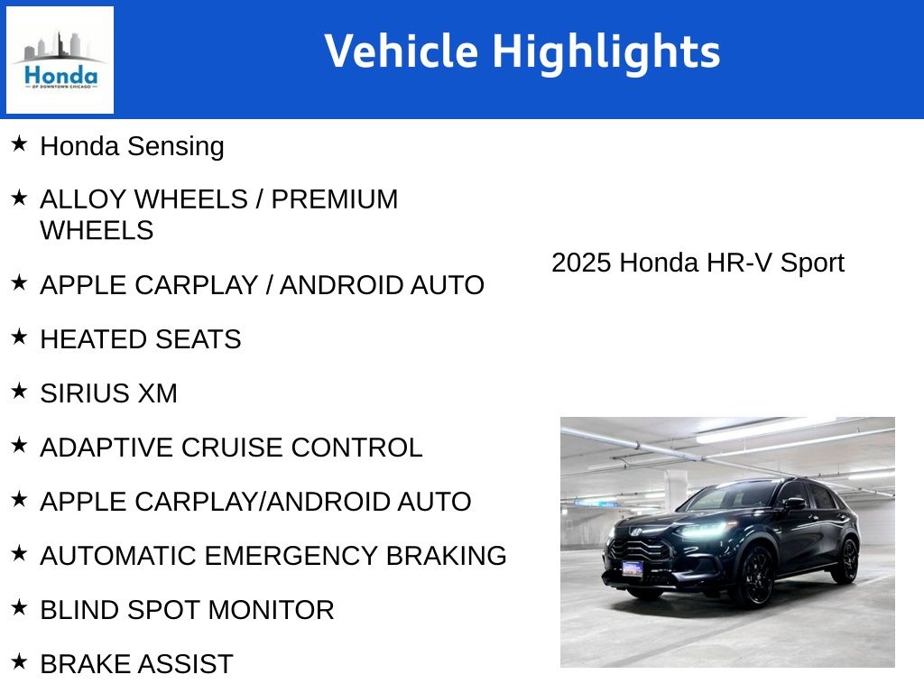 2025 Honda HR-V Sport 7