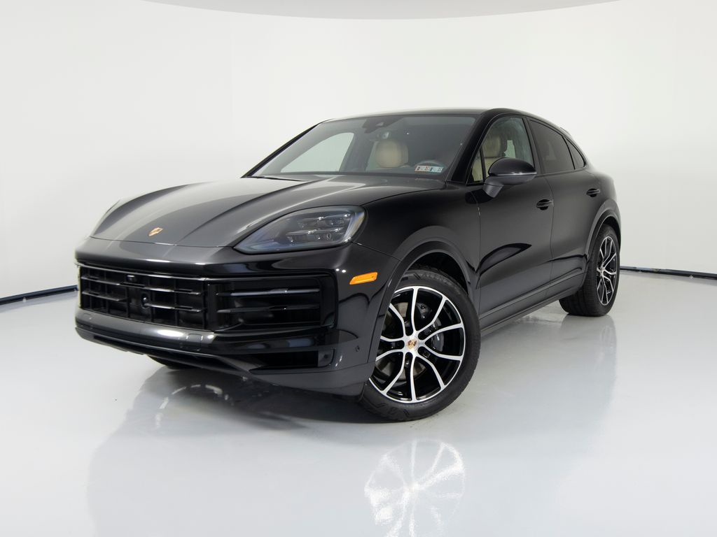 Black 2025 Porsche Cayenne Coupe AWD Coupe All-Wheel Drive 8-Speed Automatic