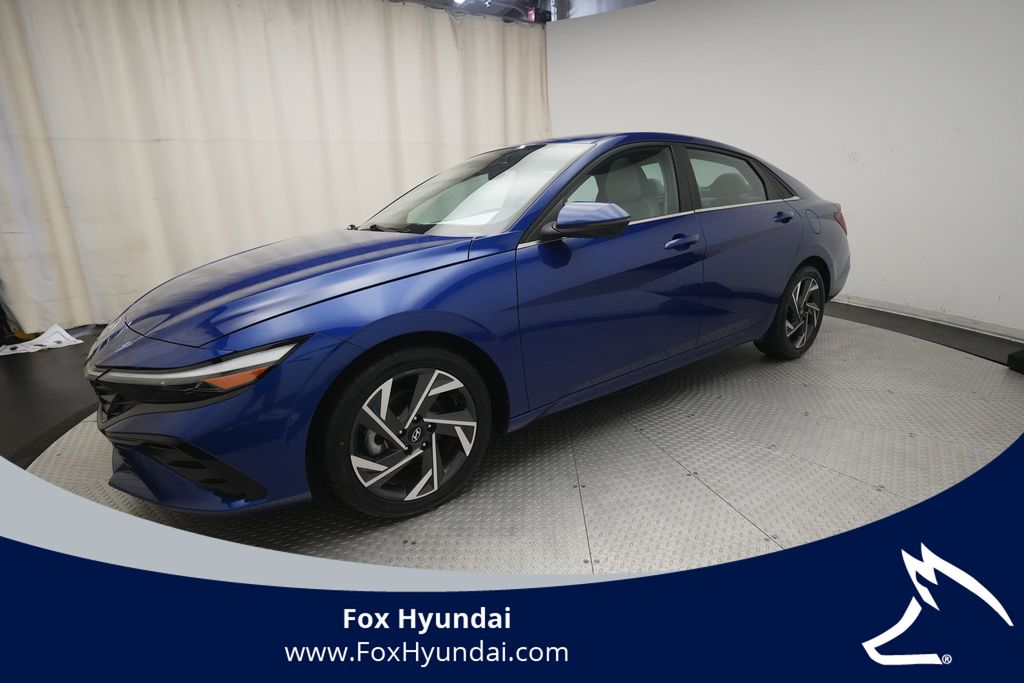 Intense Blue 2024 Hyundai Elantra Sedan Front-Wheel Drive Continuously Variable Transmission