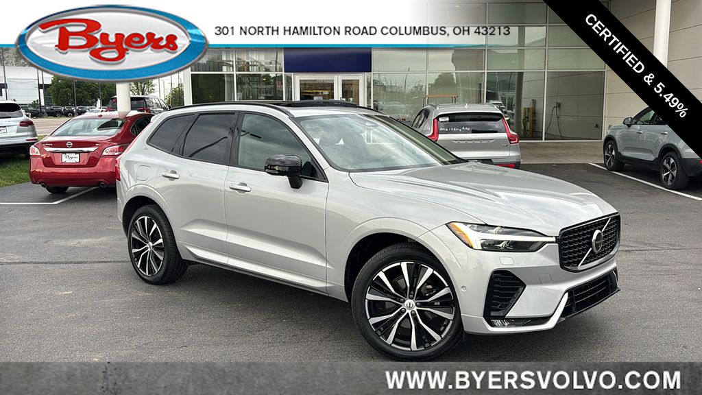 Silver Dawn Metallic 2023 Volvo XC60 B5 Plus Dark Theme AWD SUV / Crossover All-Wheel Drive Automatic