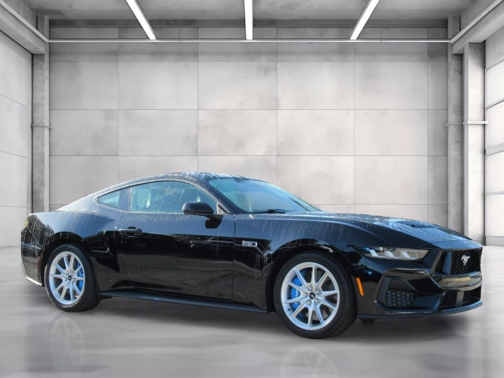 Shadow Black 2024 Ford Mustang Coupe Rear-Wheel Drive 6-Speed Manual