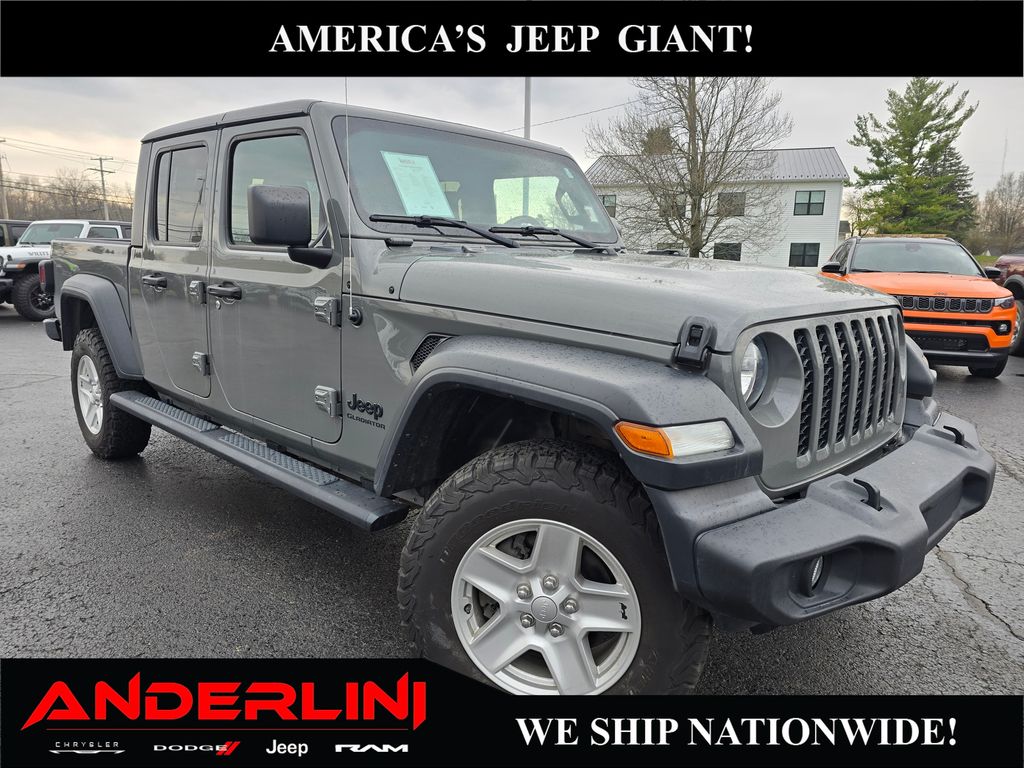 Sting-Gray Clearcoat 2020 Jeep Gladiator Sport S Crew Cab 4WD Pickup Truck Four-Wheel Drive 8-Speed Automatic