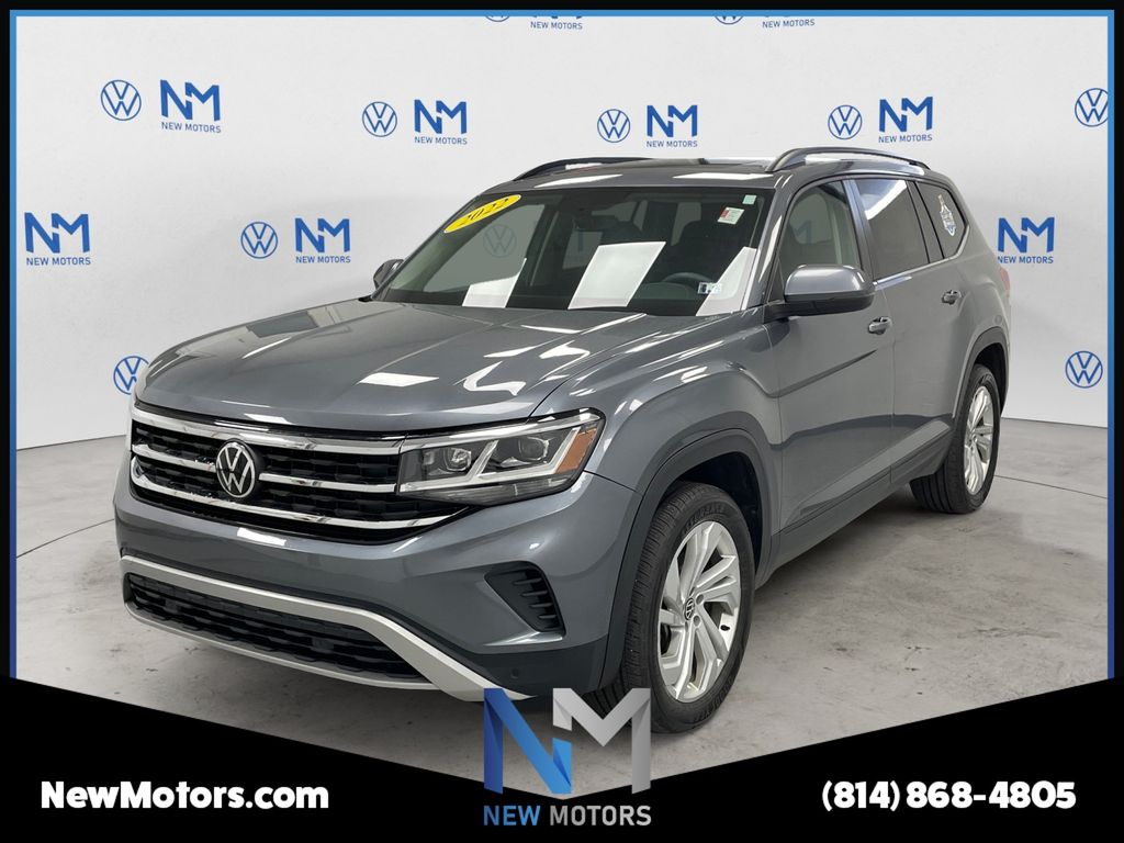 Gray 2022 Volkswagen Atlas V6 SE 4Motion with Technology SUV / Crossover All-Wheel Drive 8-Speed Automatic