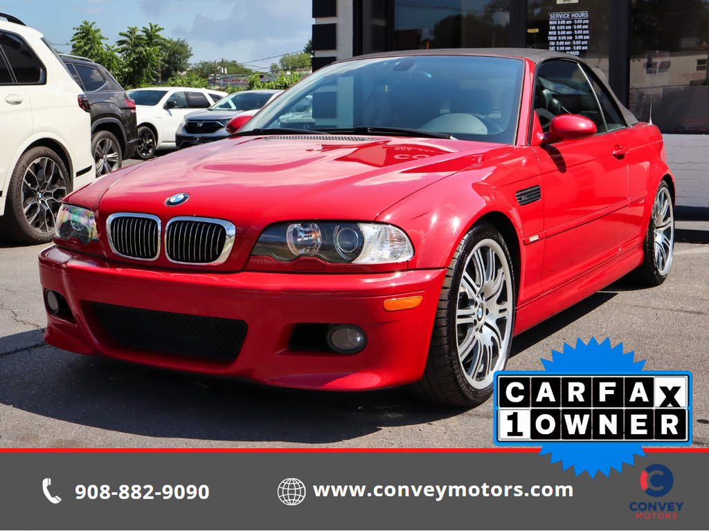 Red 2002 BMW M3 Convertible Rear-Wheel Drive 6-Speed Automatic