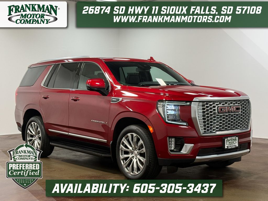 Volcanic Red Tintcoat 2023 GMC Yukon SUV / Crossover Four-Wheel Drive