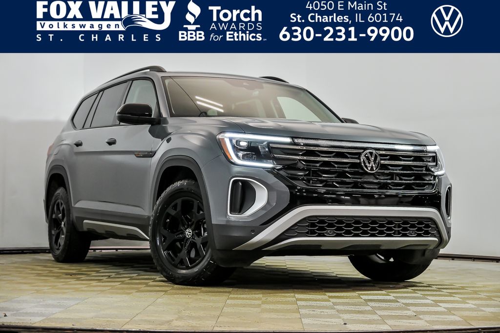 Gray 2025 Volkswagen Atlas Peak Edition 4Motion SUV / Crossover All-Wheel Drive 8-Speed Automatic