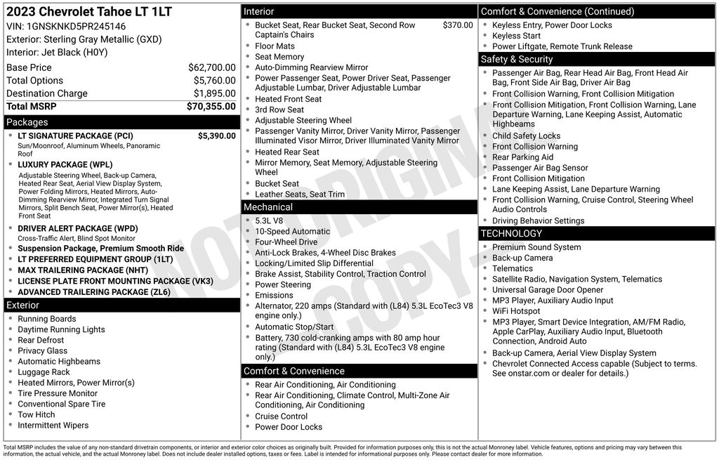 Used 2023 Chevrolet Tahoe SUV