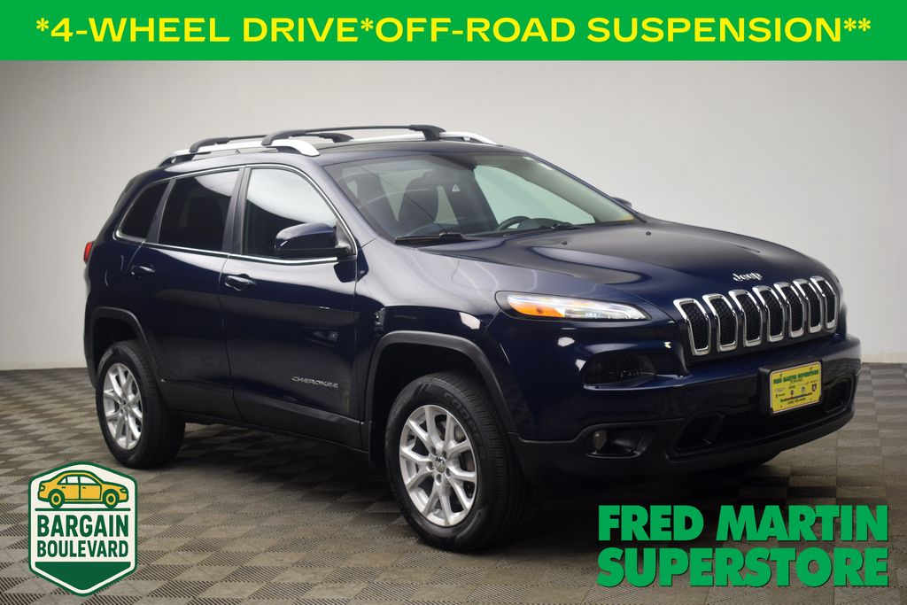 True Blue Pearlcoat 2014 Jeep Cherokee Latitude 4WD SUV / Crossover Four-Wheel Drive 9-Speed Automatic