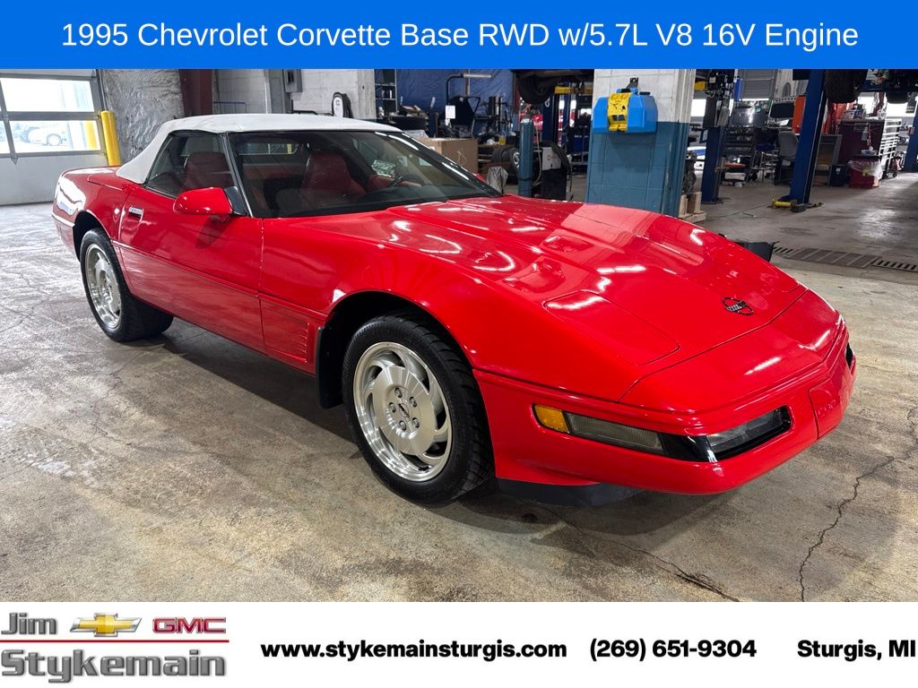 Torch Red 1995 Chevrolet Corvette Convertible Rear-Wheel Drive Automatic