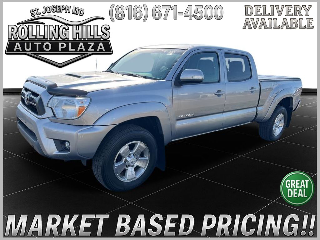 Silver Sky Metallic 2015 Toyota Tacoma Double Cab V6 4WD Pickup Truck Four-Wheel Drive 5-Speed Automatic