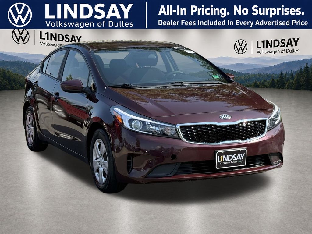 Garnet Red 2017 Kia Forte Sedan Front-Wheel Drive 6-Speed Automatic