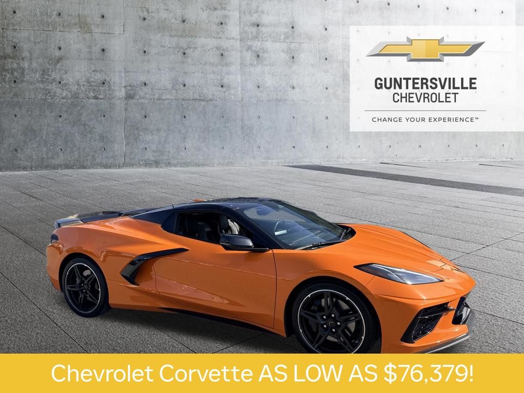 Orange 2024 Chevrolet Corvette Convertible Rear-Wheel Drive 8-Speed Dual Clutch