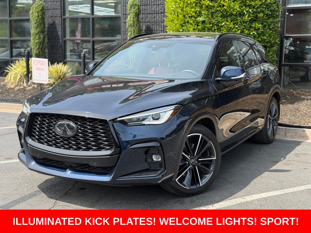 Hermosa Blue 2023 INFINITI QX50 SUV / Crossover All-Wheel Drive Continuously Variable Transmission