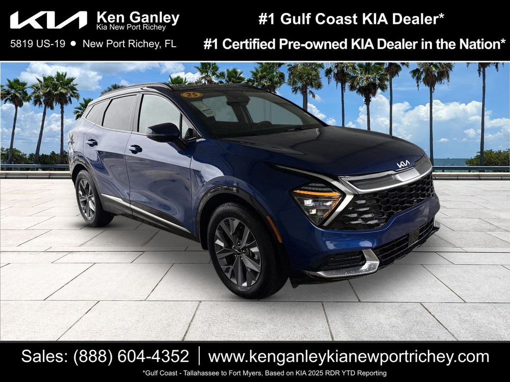 Sapphire Blue 2025 Kia Sportage SX FWD SUV / Crossover Front-Wheel Drive 8-Speed Automatic