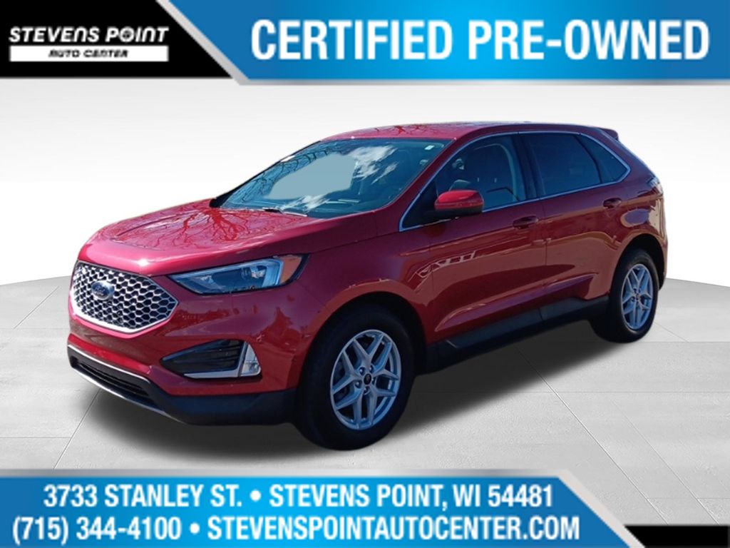 Rapid Red Metallic Tinted Clearcoat 2023 Ford Edge SUV / Crossover All-Wheel Drive 8-Speed Automatic