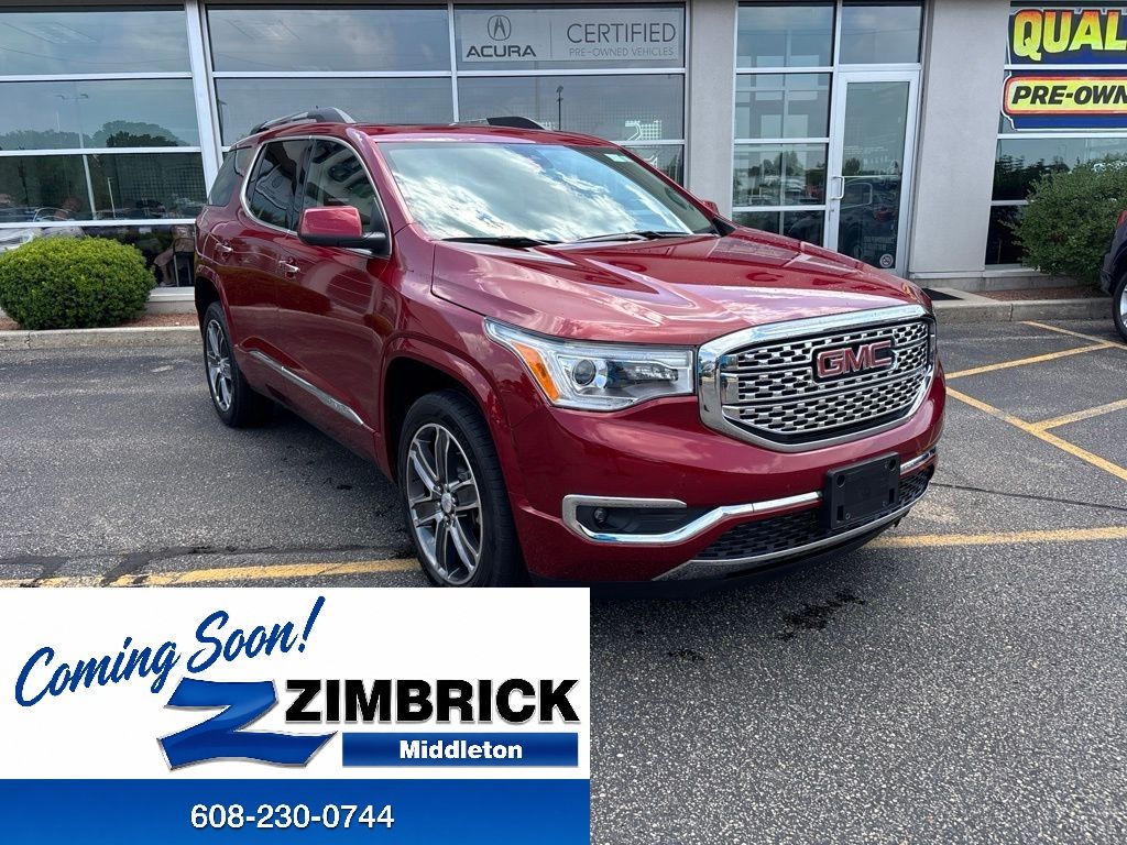 Red 2019 GMC Acadia SUV / Crossover Four-Wheel Drive 6-Speed Automatic