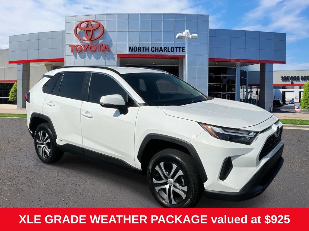 White 2022 Toyota RAV4 Hybrid SUV / Crossover All-Wheel Drive Continuously Variable Transmission