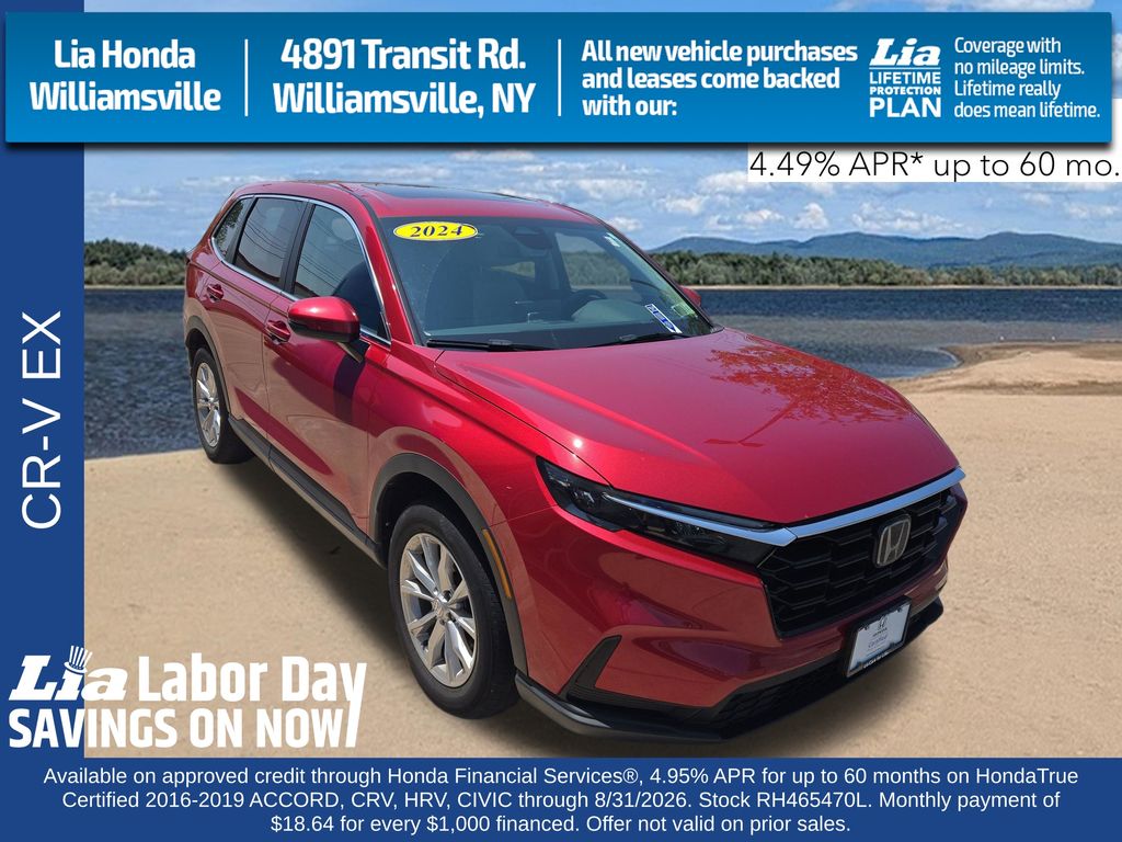 Radiant Red Metallic 2024 Honda CR-V SUV / Crossover All-Wheel Drive Continuously Variable Transmission