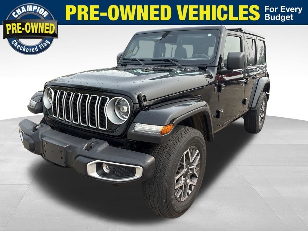 Black Clearcoat 2025 Jeep Wrangler SUV / Crossover Four-Wheel Drive 8-Speed Automatic