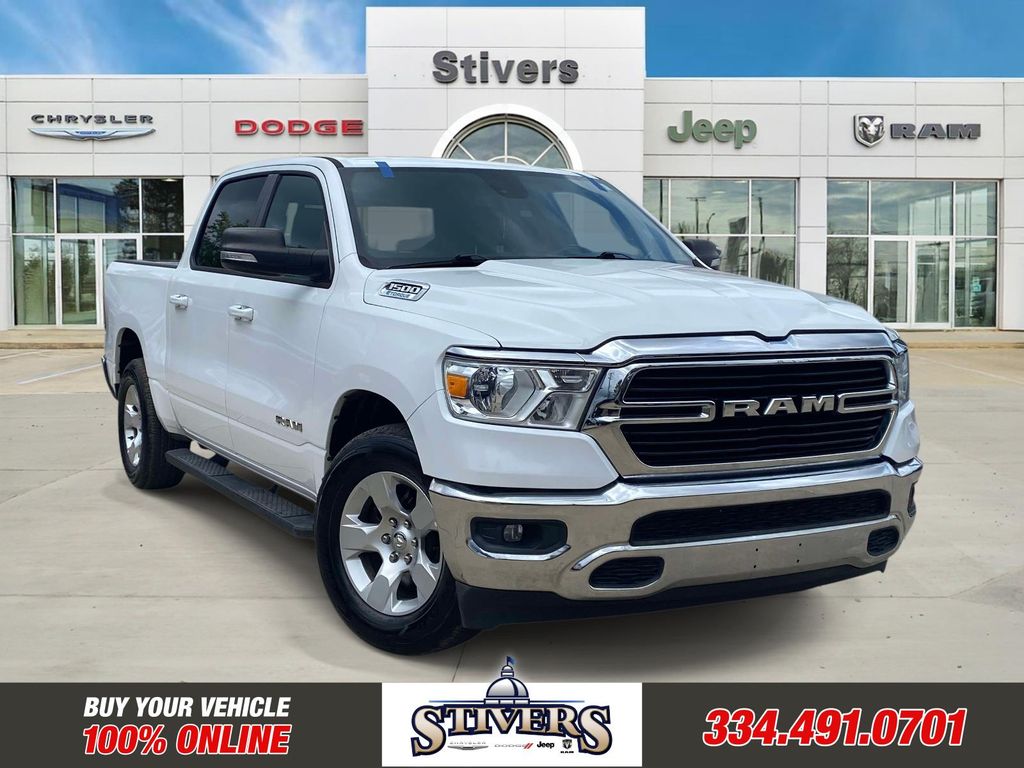 Bright White Clearcoat 2021 RAM 1500 Pickup Truck 4X2 8-Speed Automatic
