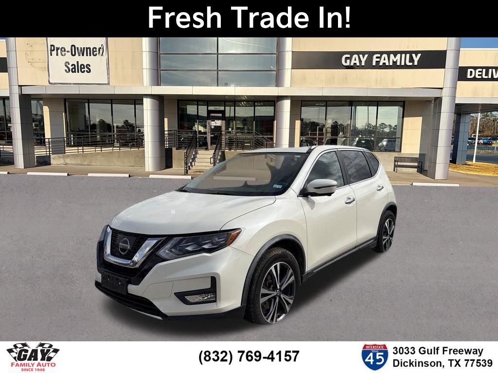 Pearl White 2017 Nissan Rogue SUV / Crossover Front-Wheel Drive Continuously Variable Transmission