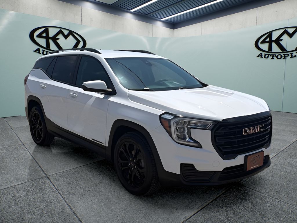 Summit White 2022 GMC Terrain SLE FWD SUV / Crossover Front-Wheel Drive 9-Speed Automatic