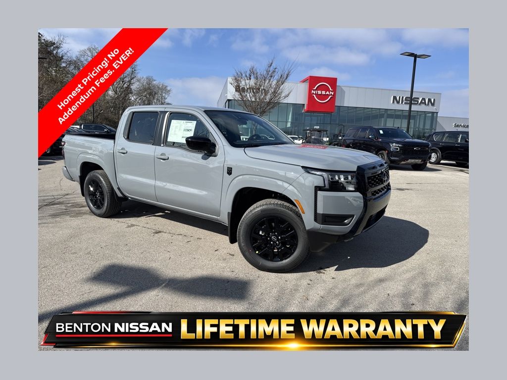 Boulder Gray Pearl 2026 Nissan Frontier Pickup Truck Four-Wheel Drive 9-Speed Automatic Overdrive