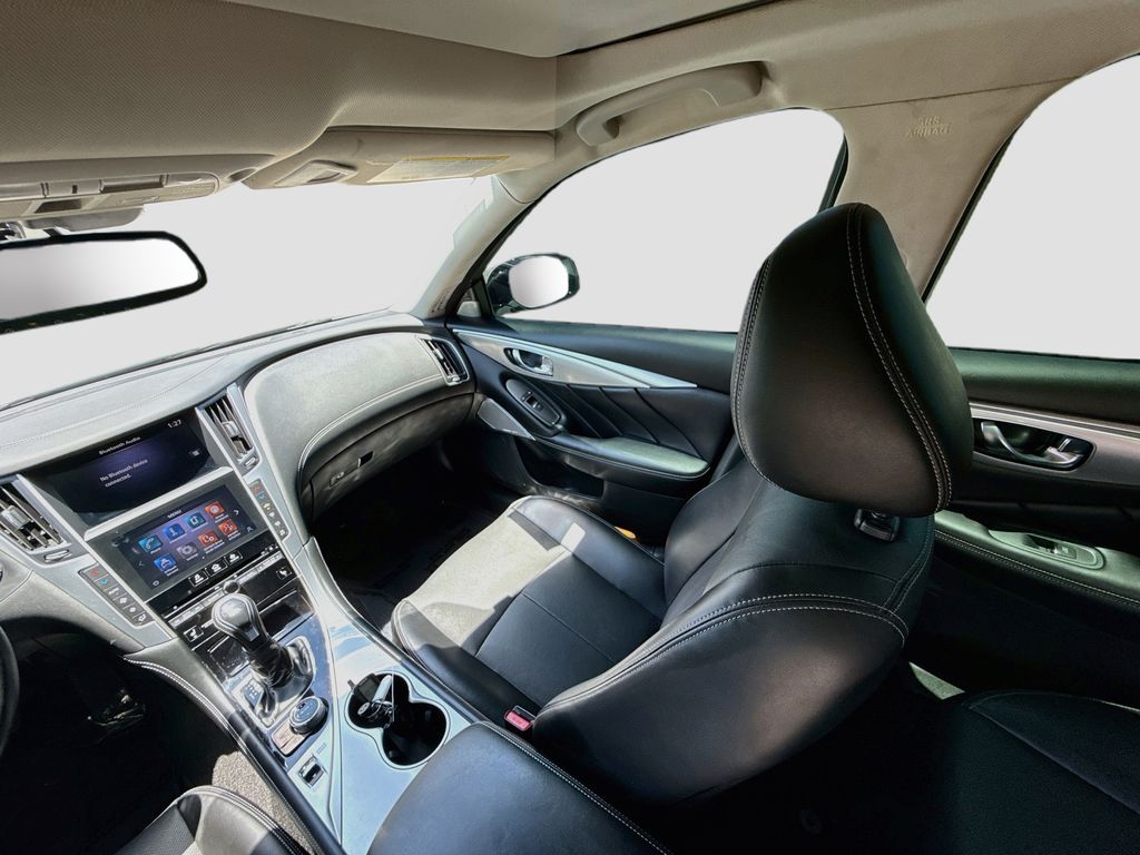 2023 INFINITI Q50 LUXE White at AutoSavvy Houston Northwest