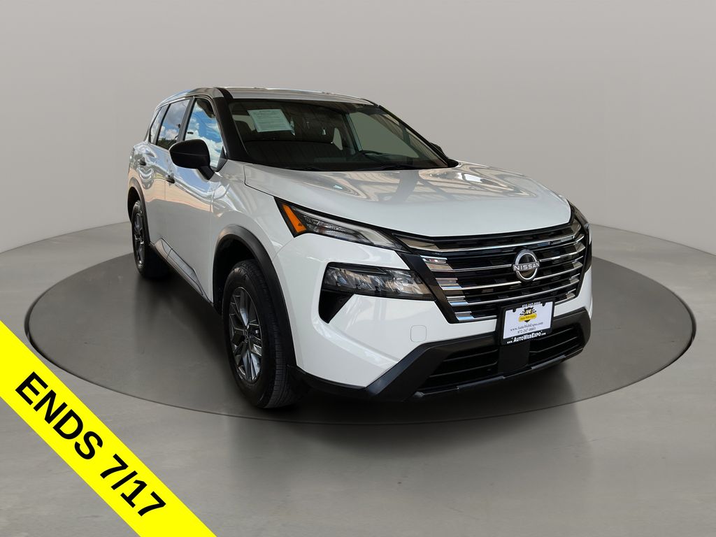 Glacier White 2024 Nissan Rogue SUV / Crossover Front-Wheel Drive Continuously Variable Transmission