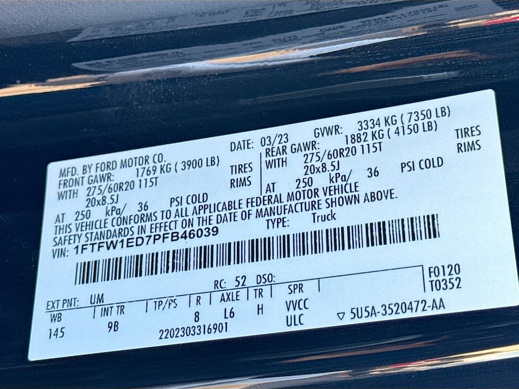 Used Car 2023 Ford F-150  Platinum For Sale Under $50,000 In Austin, Texas