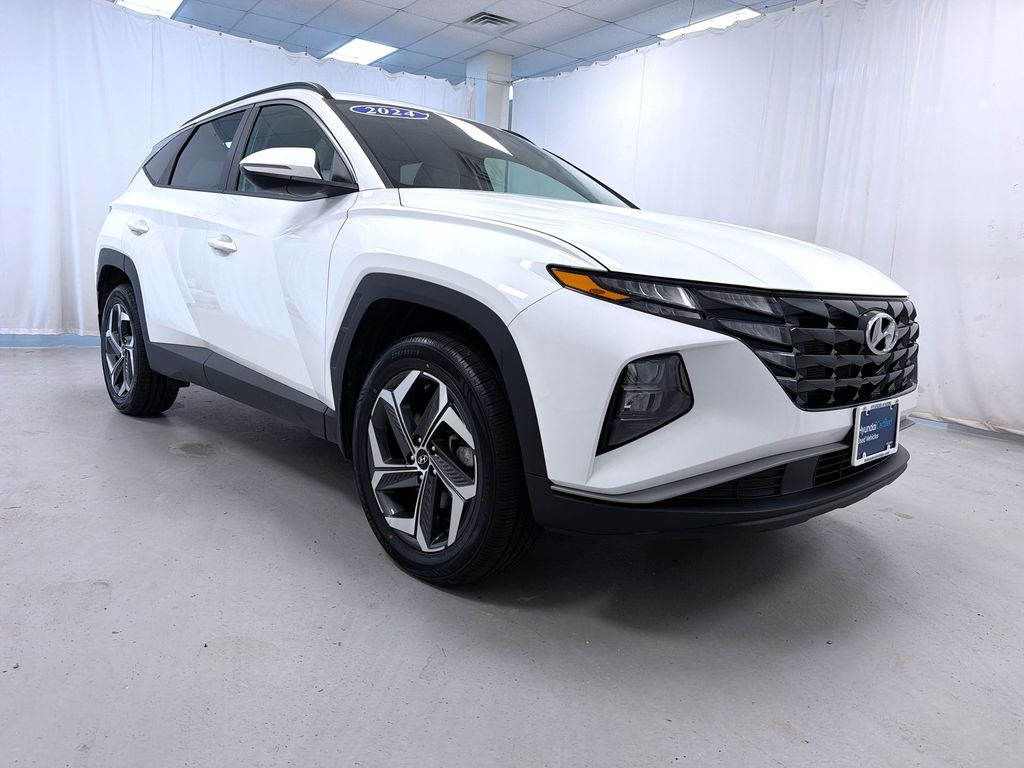 White Pearl 2024 Hyundai Tucson SUV / Crossover All-Wheel Drive 8-Speed Automatic