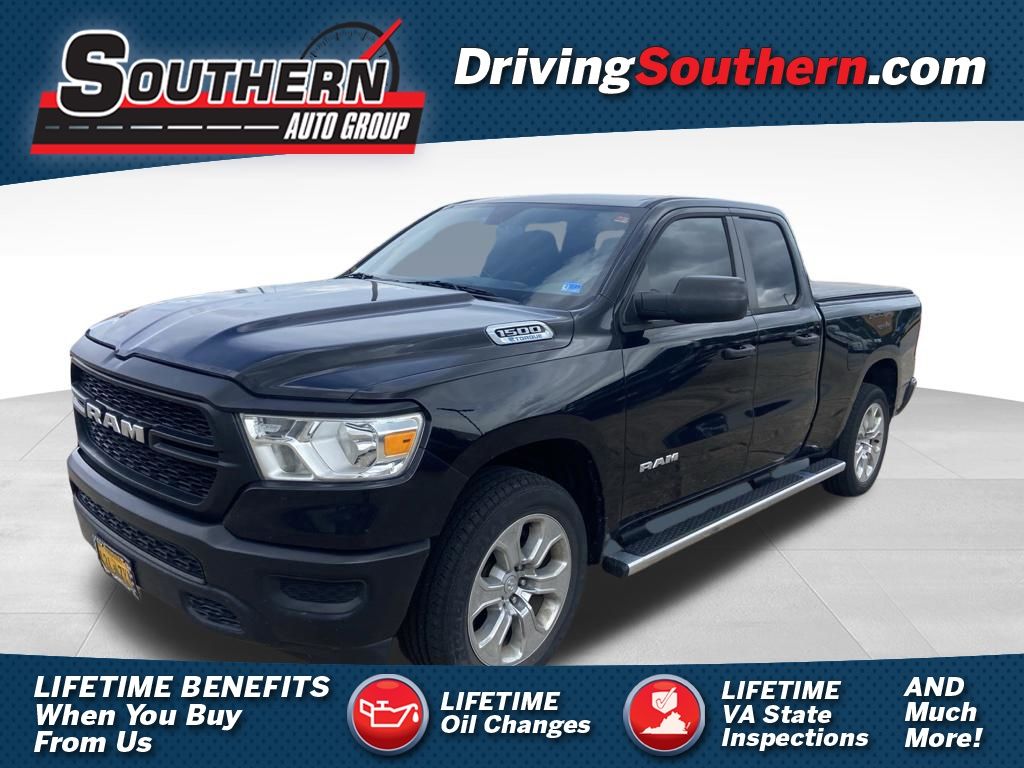 Diamond Black Crystal Pearlcoat 2022 RAM 1500 HFE Quad Cab RWD Pickup Truck 4X2 8-Speed Automatic