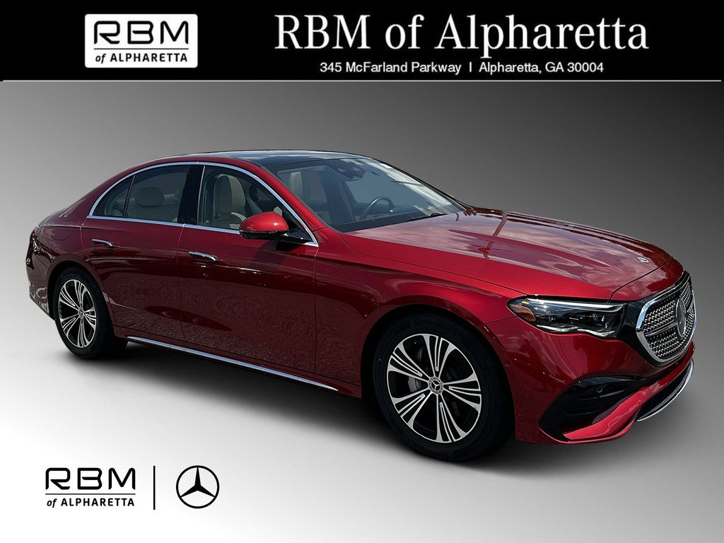 Red 2024 Mercedes-Benz E-Class E 350 4MATIC Sedan All-Wheel Drive 9-Speed Automatic