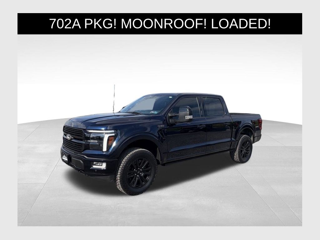 Antimatter Blue Metallic 2024 Ford F-150 Pickup Truck Four-Wheel Drive Automatic