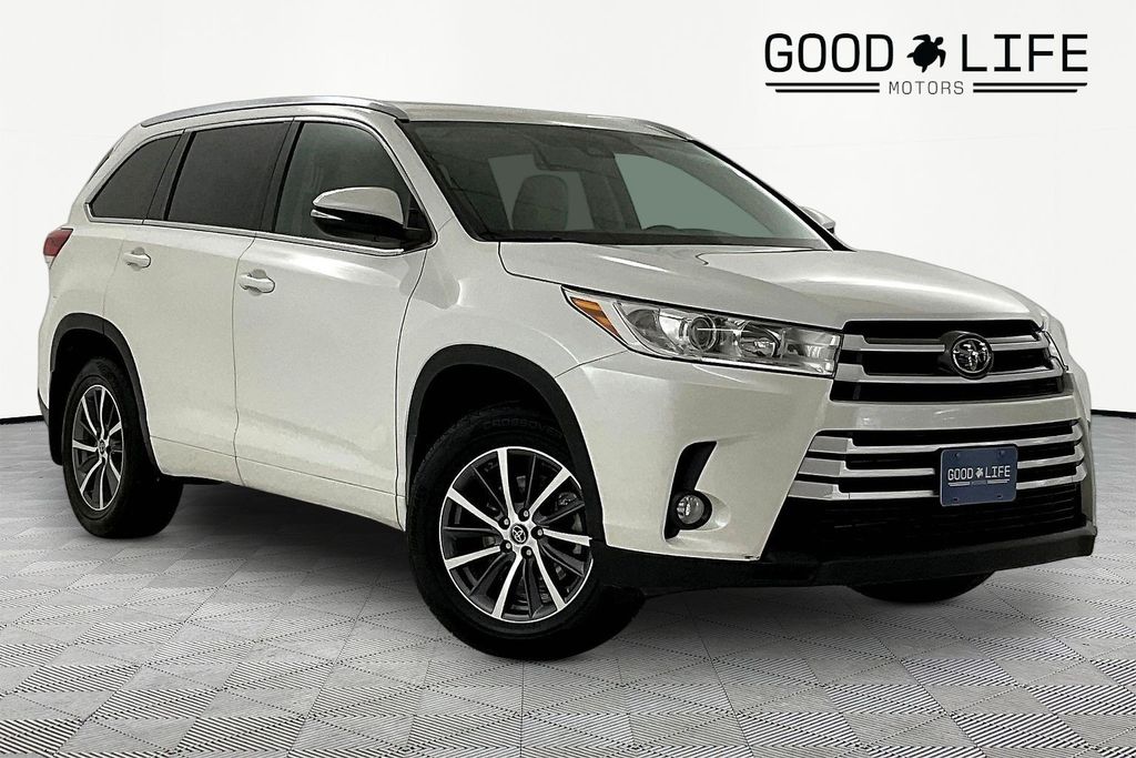 White (Blizzard Pearl) 2018 Toyota Highlander XLE AWD SUV / Crossover All-Wheel Drive 8-Speed Automatic