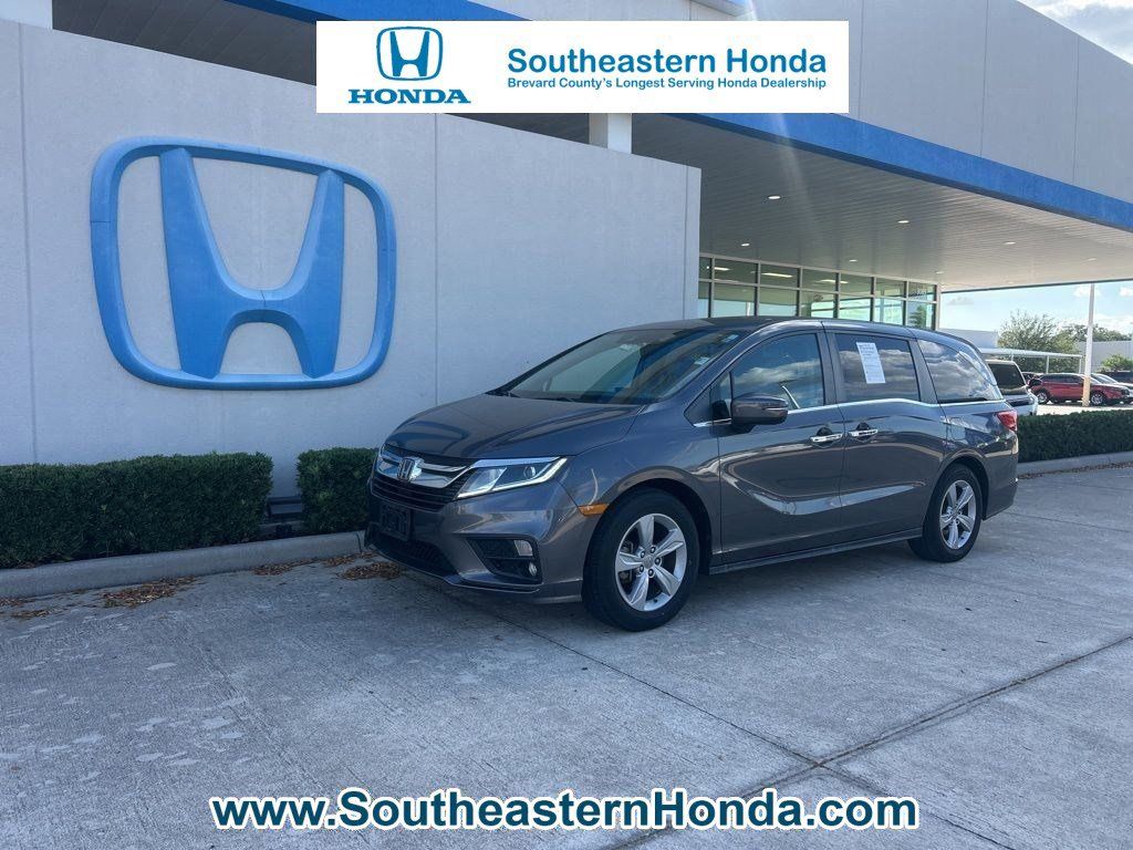 Gray 2019 Honda Odyssey EX-L FWD Minivan Front-Wheel Drive 9-Speed Automatic
