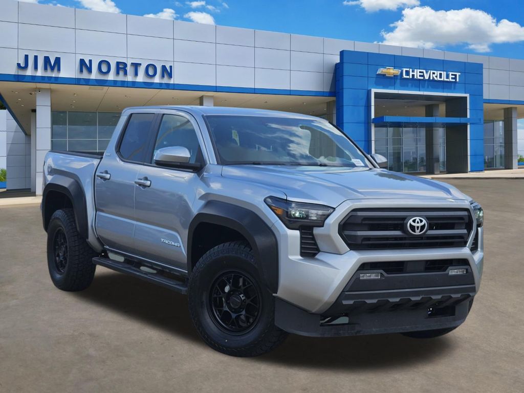 Celestial Silver Metallic 2024 Toyota Tacoma Pickup Truck Four-Wheel Drive 8-Speed Automatic