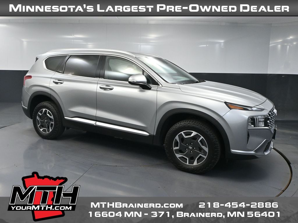 Shimmering Silver 2023 Hyundai Santa Fe Hybrid SUV / Crossover All-Wheel Drive 6-Speed Automatic