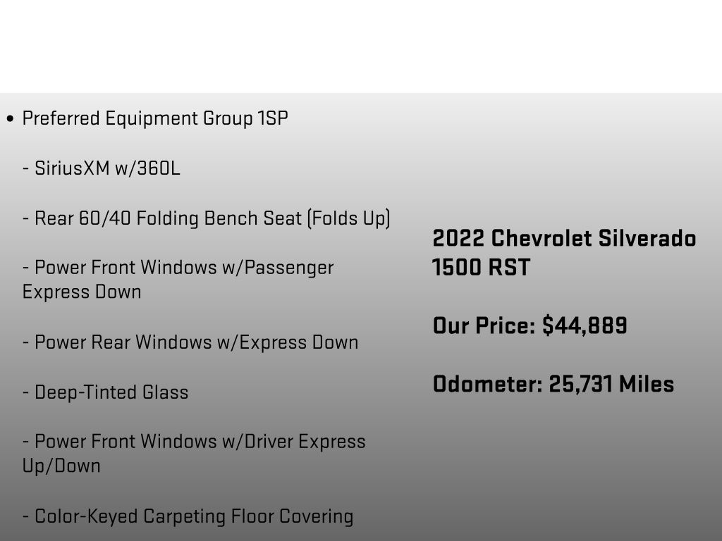 2022 Chevrolet Silverado 1500 RST Gray at Auto Express Mitsubishi