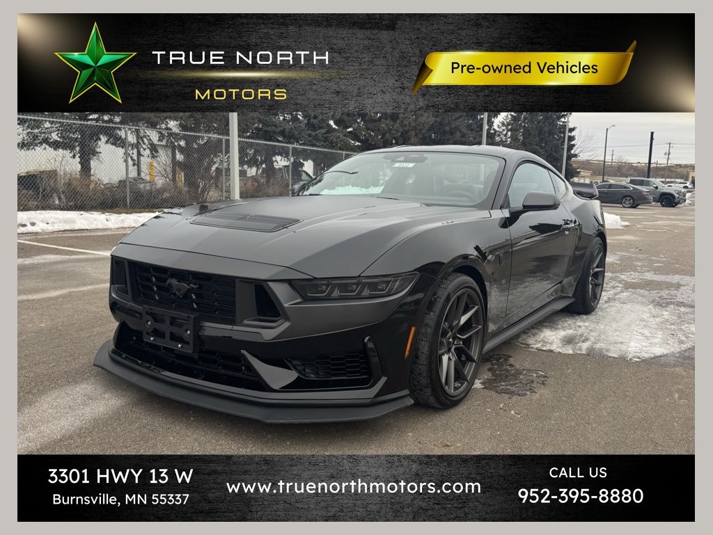 Black 2024 Ford Mustang Dark Horse Fastback RWD Coupe Rear-Wheel Drive Automatic